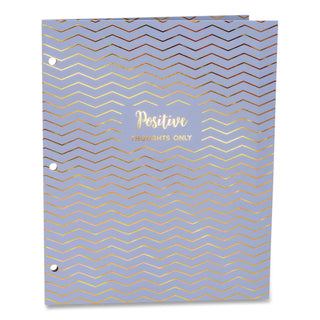 PUKKA PAD® Two-Pocket Portfolio Folder, 1" Capacity, 9.6 x 11.9, Haze, Blue/Green/Taupe, 6/Pack (PUK9980ASTHZE)