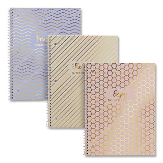 PUKKA PAD® 1-Subject Notebook, Medium/College Rule, Assorted Haze Cover Colors, (50) 10.5 x 8 Sheets, 3/Pack (PUK9978ASTHZE)