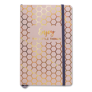 PUKKA PAD® Journal, 1-Subject, Medium/College Rule, Taupe Haze/Gold Cover, (96) 8.3 x 5.8 Sheets, 3/Pack (PUK9977TEHZE)