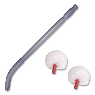 Unger® Toilet Bowl Swab, 26" Handle, Gray/Red/White (UNGBSCOREA)