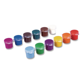 Cra-Z-Art® Washable Kids' Paint Set, with Artist Brush, 12 Assorted Colors/Pack (CZA1062824)