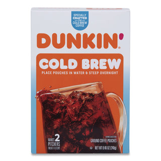 Dunkin'® Cold Brew Coffee Packets, 2.12 oz Packets, 4/Box (GMTSMU00988)