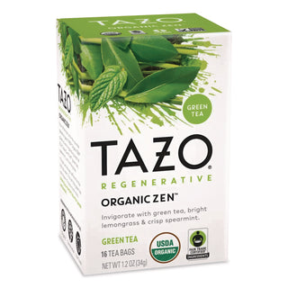 Tazo® Tea Bags, Organic Zen, 16/Box (TZOTAZ00309BX)