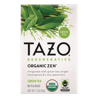 Tazo® Tea Bags, Organic Zen, 16/Box (TZOTAZ00309BX)