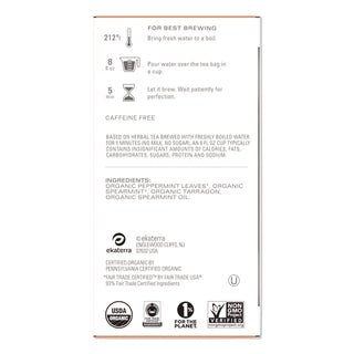 Tazo® Tea Bags, Organic Refresh Mint, 16/Box (TZOTAZ00350BX)