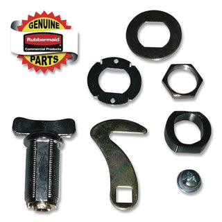 Rubbermaid® Commercial Plaza Container Replacement Parts, Latch Kit Assembly, Silver (SGSFG3964L30000)