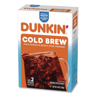 Dunkin'® Cold Brew Coffee Packets, 2.12 oz Packets, 4/Box (GMTSMU00988)