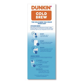 Dunkin'® Cold Brew Coffee Packets, 2.12 oz Packets, 4/Box (GMTSMU00988)