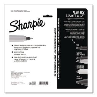 Sharpie® Ultra Fine Tip Permanent Marker, Ultra Fine Needle Tip, Assorted Colors, 24/Pack (SAN2105407)
