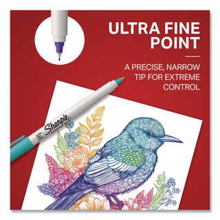 Sharpie® Ultra Fine Tip Permanent Marker, Ultra Fine Needle Tip, Assorted Colors, 24/Pack (SAN2105407)