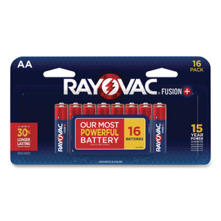 Rayovac® Fusion Performance, Alkaline AA Batteries, 16/Pack (RAY81516LTFUS)