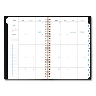 AT-A-GLANCE® Signature Lite Academic Weekly Monthly Planners, 8 x 5, Black Cover, 12-Month (July to June): 2025 to 2026 (AAGYP20LA05)