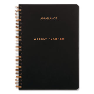 AT-A-GLANCE® Signature Lite Academic Weekly Monthly Planners, 8 x 5, Black Cover, 12-Month (July to June): 2025 to 2026 (AAGYP20LA05)