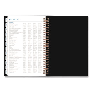 AT-A-GLANCE® Signature Lite Academic Weekly Monthly Planners, 8 x 5, Black Cover, 12-Month (July to June): 2025 to 2026 (AAGYP20LA05)