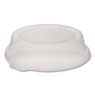 Pactiv Evergreen ClearView Dome-Style Lid with Tabs, 8.75" Diameter x 0.8" h, Clear, Plastic, 126/Carton (PCTYCI800090000)