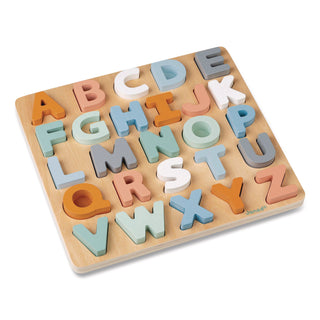 Janod® Sweet Cocoon, Double-Sided Chunky Alphabet Puzzle, Ages 2 to 6 (JUYJ04412)