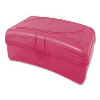 Cra-Z-Art® Plastic School Box, 1 Compartment, 8 x 5.13 x 2.13, Randomly Assorted Colors, 6/Carton (CZA114116CT)