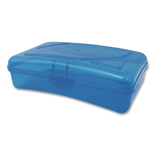 Cra-Z-Art® Plastic School Box, 1 Compartment, 8 x 5.13 x 2.13, Randomly Assorted Colors, 6/Carton (CZA114116CT)