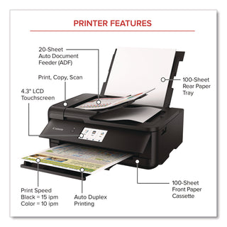 Canon® PIXMA TS9520a Wireless All-in-One Inkjet Printer, Copy/Print/Scan (CNMTS9520A)