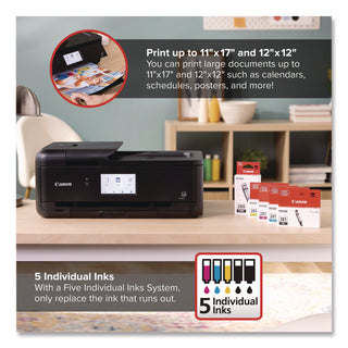 Canon® PIXMA TS9520a Wireless All-in-One Inkjet Printer, Copy/Print/Scan (CNMTS9520A)