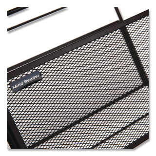 Mind Reader Hanging File Folder Organizer, Letter Size, 13" Long, Black (EMSBOXFILEBLK)