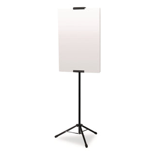 Excello Global Products® Blank Floor Sign Stand, Holds Posters Up to 77", 26" to 86" Tall, Black Stand, White Face (EXOEGPHD0523)