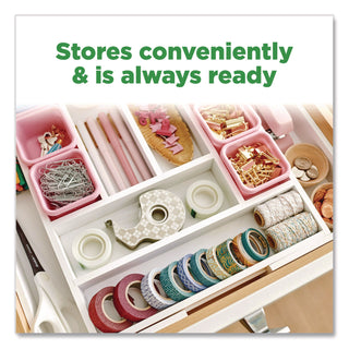 Scotch® Stainless Steel Refillable Tape Dispenser with 2 Rolls 0.75" x 550" Tape (MMM123R)
