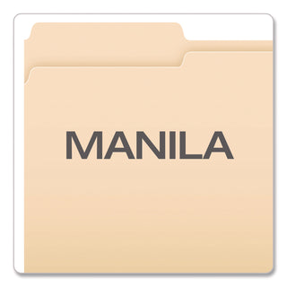 Pendaflex® Standard Manila File Folders, 1/3-Cut Tabs: Left Position, Legal Size, Manila, 100/Box (PFX753131)