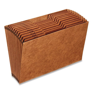 Pendaflex® Heavy-Duty Open-Top Expanding Stadium File, 12 Sections, 1/3-Cut Tabs, Legal Size, Redrope, 5/Box (PFXR219MHDBX)
