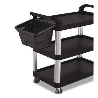 Suncast Commercial® Utility Bin, 4 gal, 12.78" x 17.21" x 10.63", Black, 2/Pack (SUABIN17102)