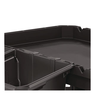Suncast Commercial® Utility Bin, 4 gal, 12.78" x 17.21" x 10.63", Black, 2/Pack (SUABIN17102)