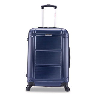 InUSA Luggage Pilot Hard Side Carry-On Suitcase, Four-Wheeled Spinner, 16.34 x 10.24 x 25.39, Blue (WLBIUPIL00MBLU)