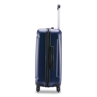 InUSA Luggage Pilot Hard Side Carry-On Suitcase, Four-Wheeled Spinner, 16.34 x 10.24 x 25.39, Blue (WLBIUPIL00MBLU)