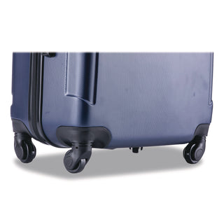 InUSA Luggage Pilot Hard Side Carry-On Suitcase, Four-Wheeled Spinner, 16.34 x 10.24 x 25.39, Blue (WLBIUPIL00MBLU)