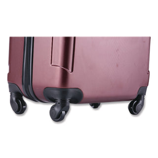 InUSA Luggage Pilot Hard Side Carry-On Suitcase, Four-Wheeled Spinner, 16.34 x 10.24 x 25.39, Wine (WLBIUPIL00MWIN)