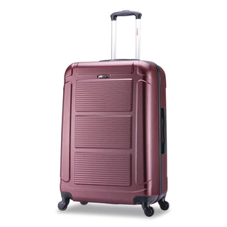 InUSA Luggage Pilot Hard Side Carry-On Suitcase, Four-Wheeled Spinner, 16.34 x 10.24 x 25.39, Wine (WLBIUPIL00MWIN)