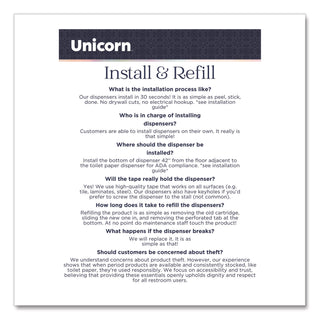 Unicorn™ Cotton Maxi Pads with Wings, Regular Absorbency, 40 Pads/Cartridge, 6 Cartridges/Pack (WLBTOP08197)