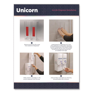 Unicorn™ Cotton Maxi Pads with Wings, Regular Absorbency, 40 Pads/Cartridge, 6 Cartridges/Pack (WLBTOP08197)