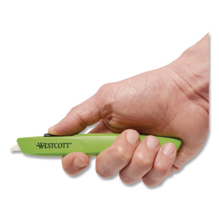 Westcott® Full-Size Safety Cutter, ABS Handle, Green, 12/Pack (WTC00659)