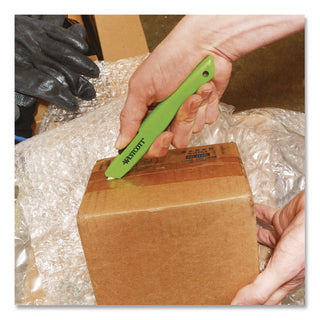 Westcott® Full-Size Safety Cutter, ABS Handle, Green, 12/Pack (WTC00659)