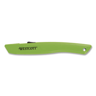 Westcott® Full-Size Safety Cutter, ABS Handle, Green, 12/Pack (WTC00659)