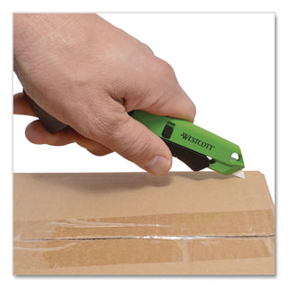 Westcott® Dual-Sided Ceramic Box Opener, ABS Plastic Handle, Green (WTC17920001)