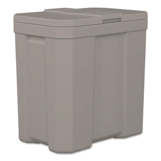 Suncast® Salt Box, 28 gal, 23.75 x 15.75 x 23.75. Dove Gray (SUABMBX300)