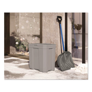 Suncast® Salt Box, 28 gal, 23.75 x 15.75 x 23.75. Dove Gray (SUABMBX300)