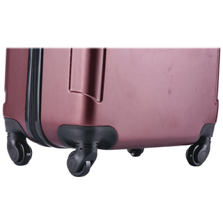 InUSA Luggage Pilot Hard Side Carry-On Suitcase, Four-Wheeled Spinner, 14.37 x 8.86 x 21.46, Wine (WLBIUPIL00SWIN)