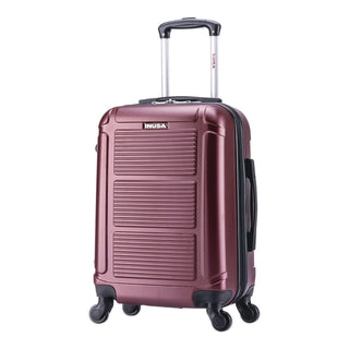 InUSA Luggage Pilot Hard Side Carry-On Suitcase, Four-Wheeled Spinner, 14.37 x 8.86 x 21.46, Wine (WLBIUPIL00SWIN)