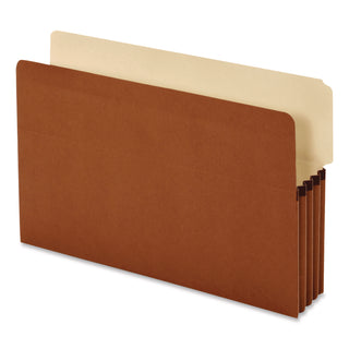 Pendaflex® End Tab FIle Pocket, 3.5" Expansion, Legal Size, Redrope, 10/Box (PFX64624P)