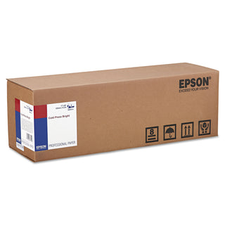 Epson® Cold Press Bright Fine Art Paper Roll, 19 mil, 17" x 50 ft, Textured Matte White (EPSS042313) (EPSS042313)