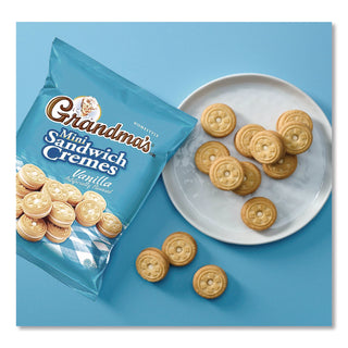 Grandma's® Mini Vanilla Creme Sandwich Cookies, 2.12 oz Packet, 60/Carton (GRMFRI45096)