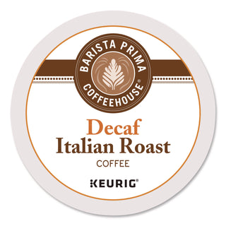 Barista Prima Coffeehouse® Decaf Italian Roast Coffee K-Cups, 24/Box, 4 Boxes/Carton (GMT8506CT)